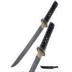 Shikoto Hand Forged Damascus Tanto Sword