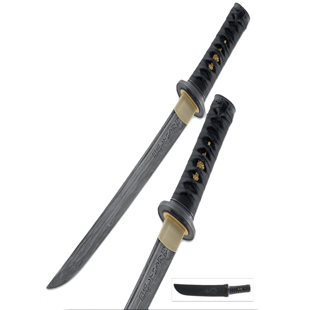 Shikoto Hand Forged Damascus Tanto Sword Shikoto Hand Forged Damascus Tanto Sword