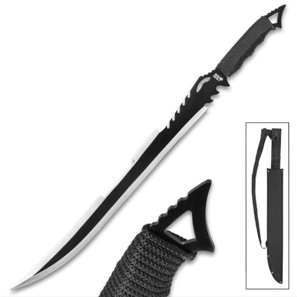 Black Legion Death Stalker Sword With Nylon Sheath Black Legion Death Stalker Sword With Nylon Sheath