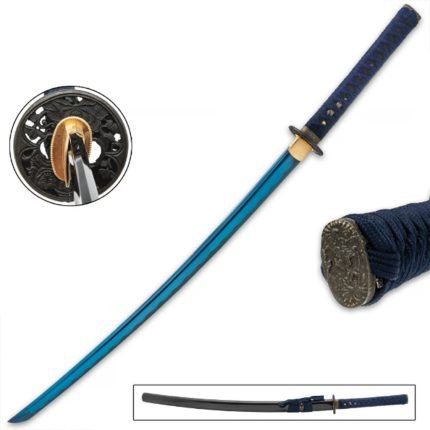 Shinwa Blue Majesty Samurai Sword and Scabbard