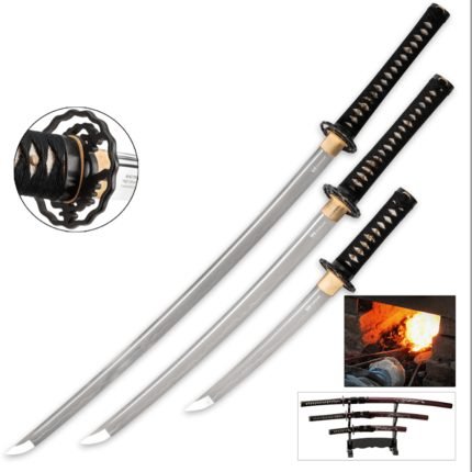 Shinwa Pearl Maroon Samurai Sword Set